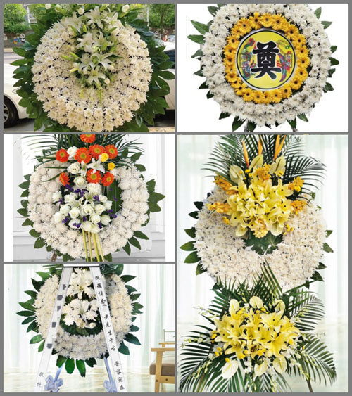 江苏苏州常熟市虞山镇小义村花圈速递